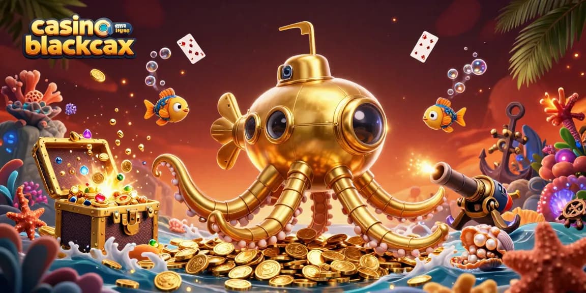 Découvrez le jeu de casino en ligne blackjack avec des poissons mécaniques et une ambiance sous-marine éclatante.