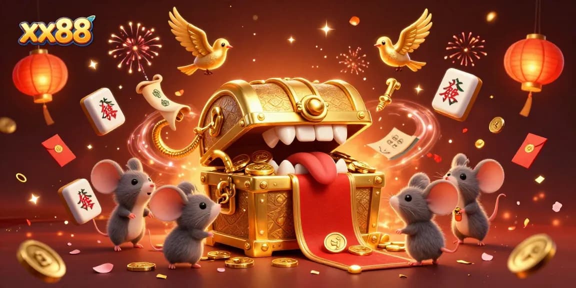 Experience thrilling gameplay at xx88 with a captivating treasure scene inviting adventurous gamblers.