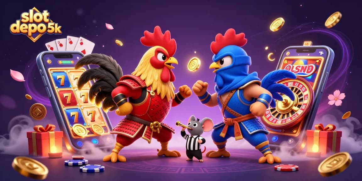 Experience thrilling gameplay with slot depo 5k as roosters compete for jackpot riches.