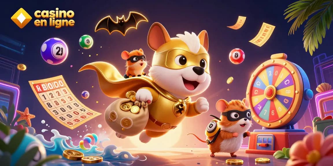Participez à un jeu de casino en ligne passionnant avec des personnages de super-héros animés et des éléments de jeu vibrants.