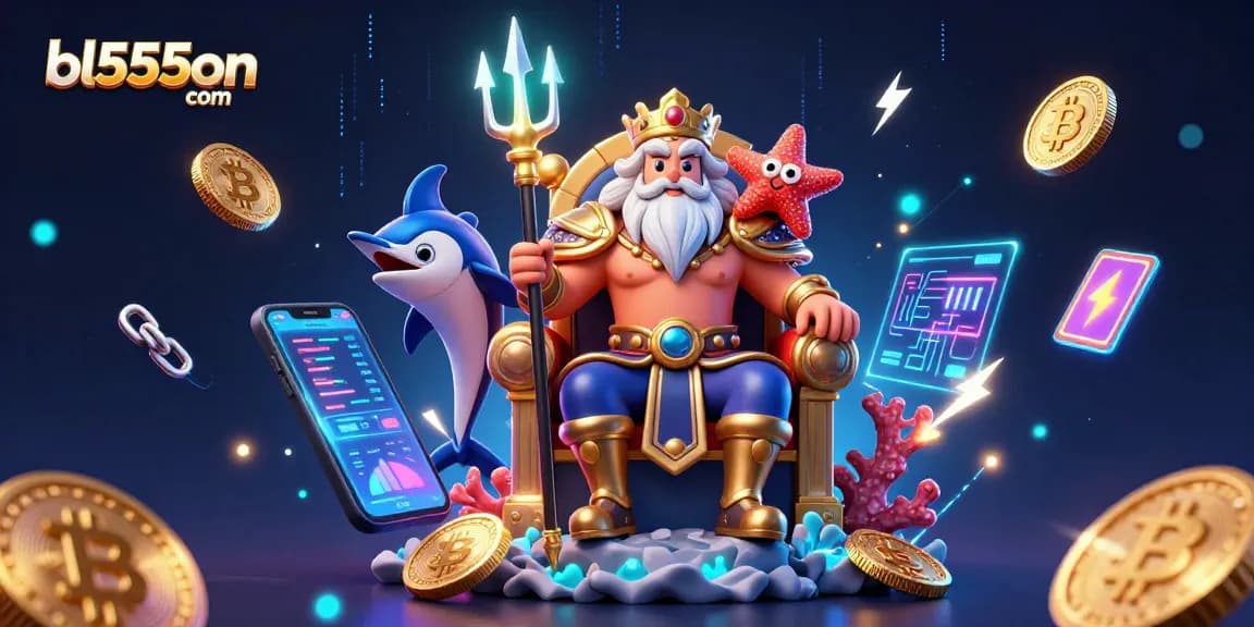 Bet on exciting gaming adventures at bl555on com featuring Neptune and crypto elements.