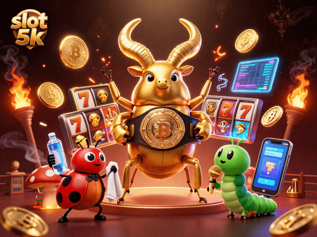 Engage with slot 5k strategies in a vibrant 3D scene illustrating unique gaming features.