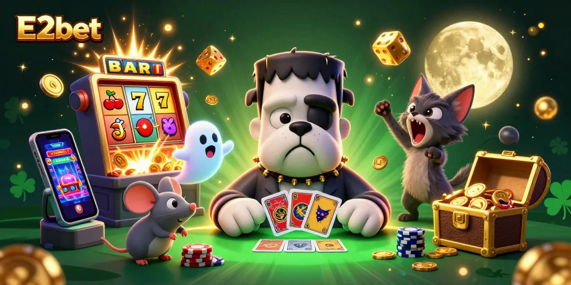 Experience thrilling gameplay at E2bet with unique characters and dynamic casino elements.