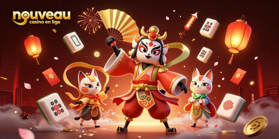 Découvrir un nouveau casino en ligne avec une scène dynamique remplie de jeux et d'éléments culturels.