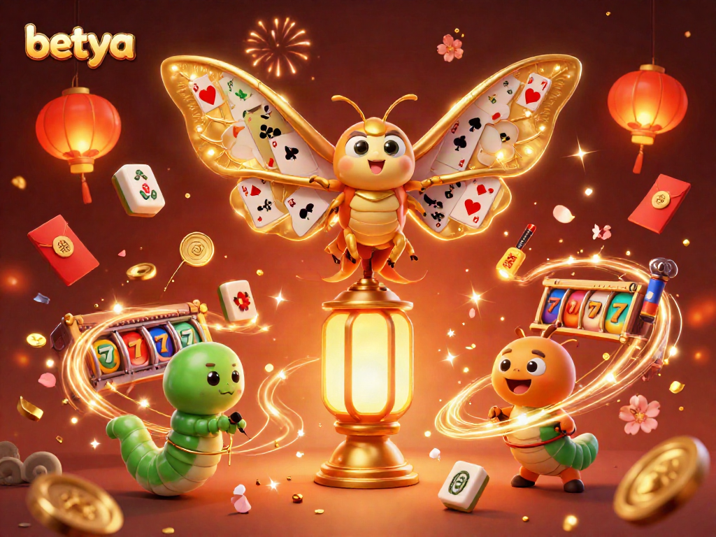 Engage in thrilling casino gameplay with Betya's vibrant illustrated characters and exciting elements.