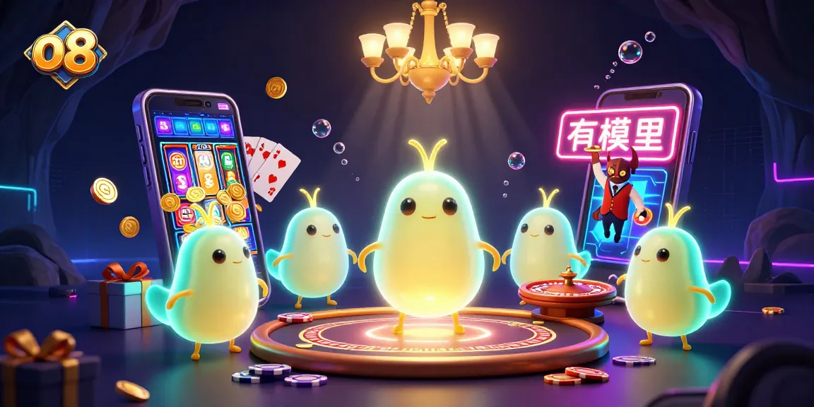 Engage in thrilling action at o 8, illuminated by glowworms, showcasing vibrant casino games.