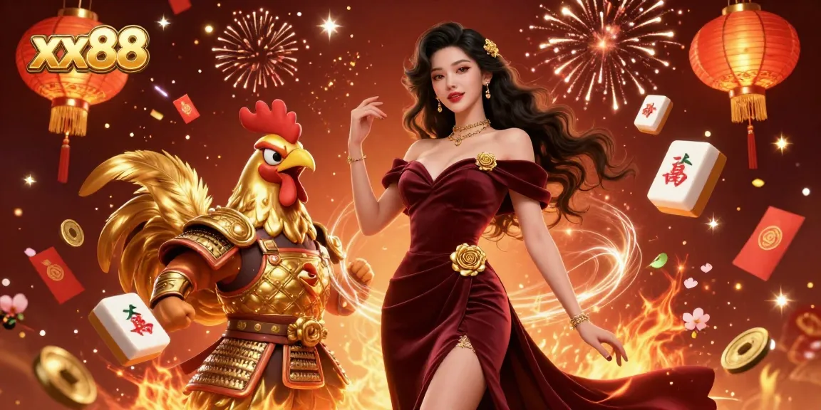 Experience the excitement of winning with xx88 as glamorous characters engage in vibrant casino festivities.