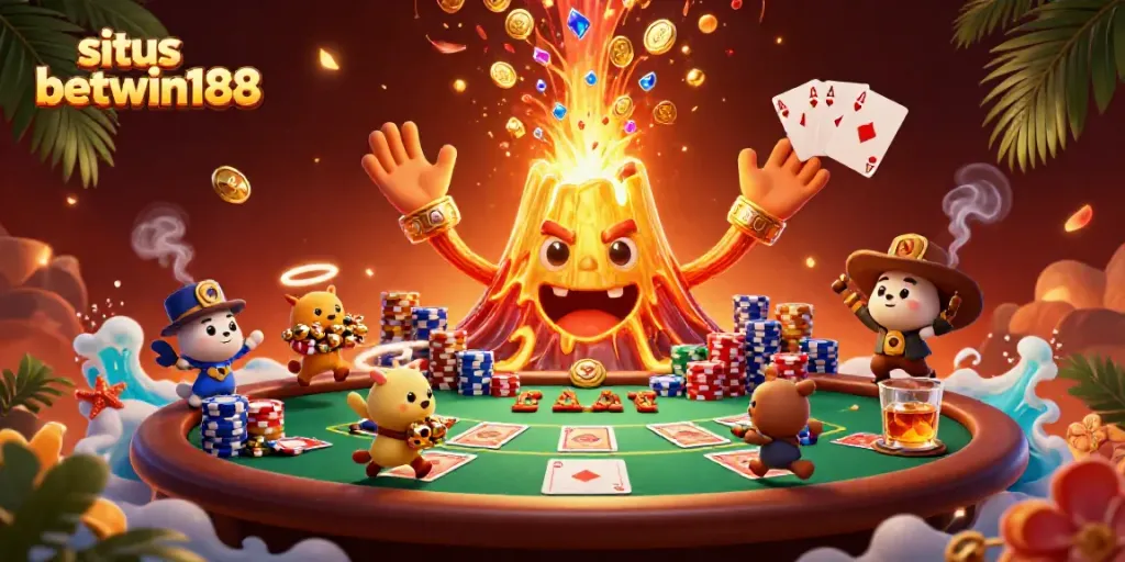 Akses situs betwin188 dengan permainan poker yang penuh gemerlap harta karun dan kehebohan kasino.