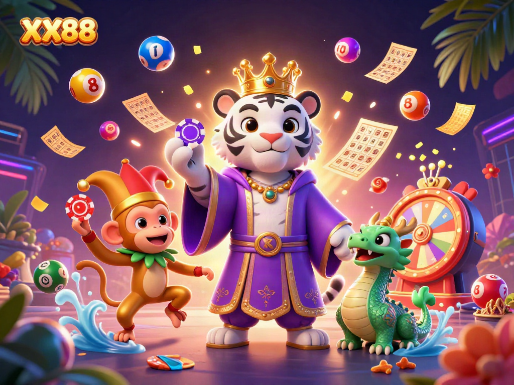 Play the vibrant lottery at XX88, highlighted by dynamic games and engaging graphics.
