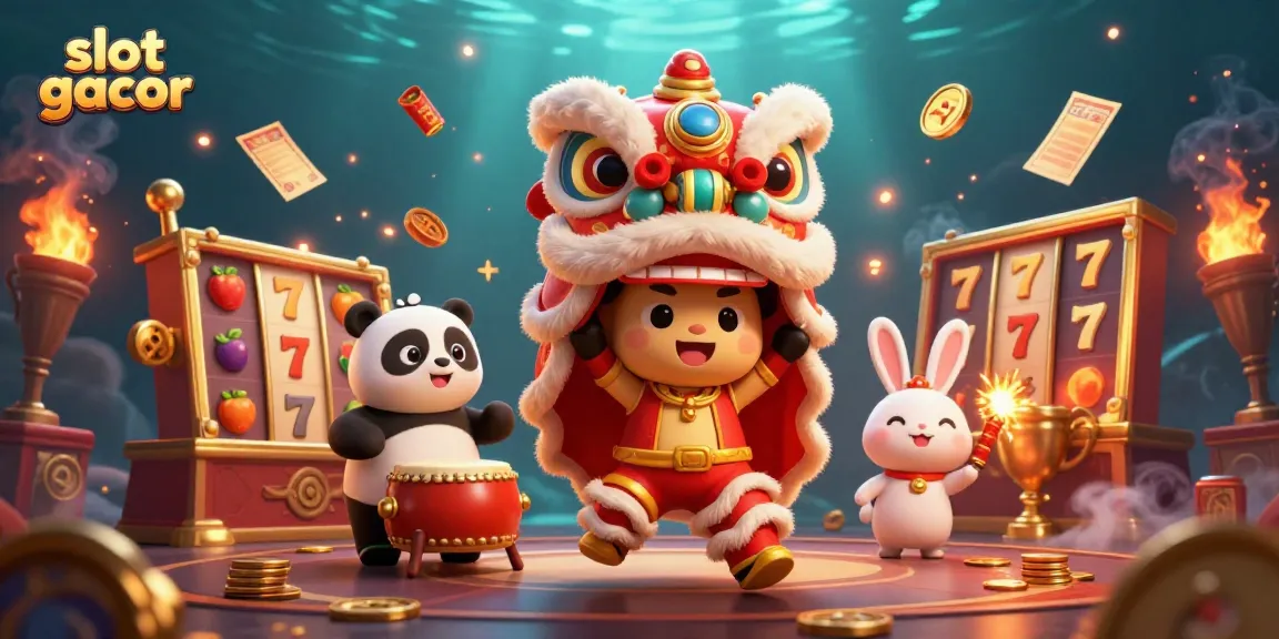 Experience winning strategies with slot gacor as vibrant characters animate a lively casino scene.
