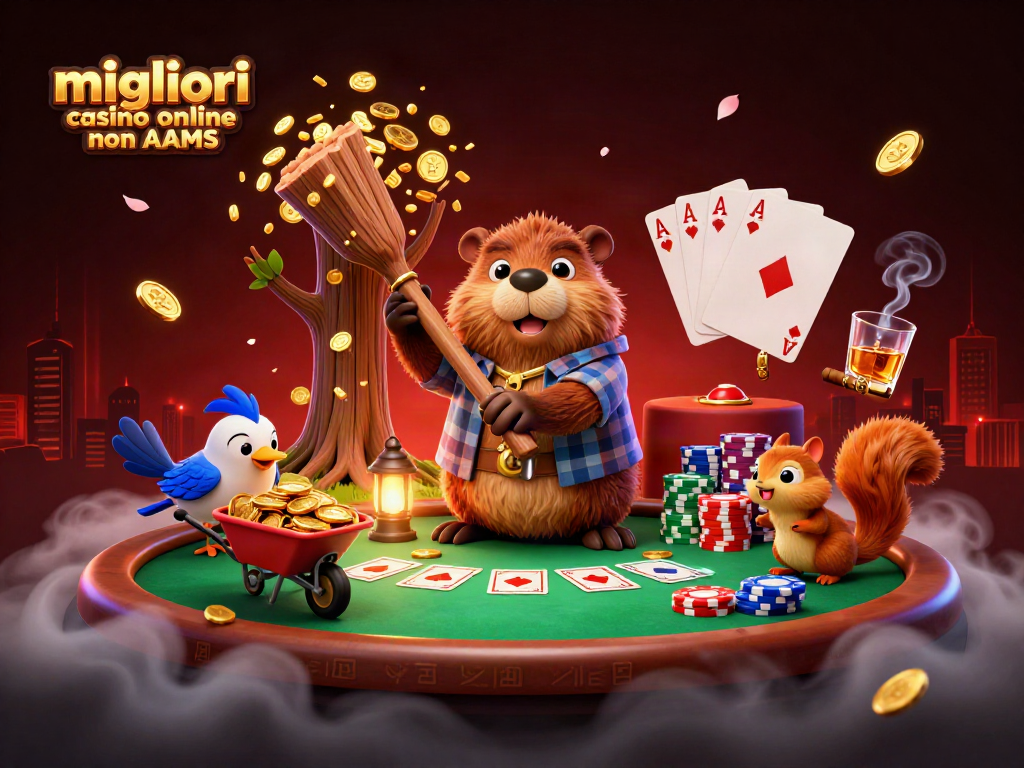 Giocare nei migliori casino online non AAMS, tra monete d'oro e tavoli da poker, con dettagli incantevoli.
