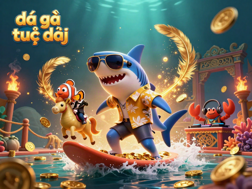 Experience thrilling đá gà trực tiếp action with vibrant characters and dynamic casino elements.