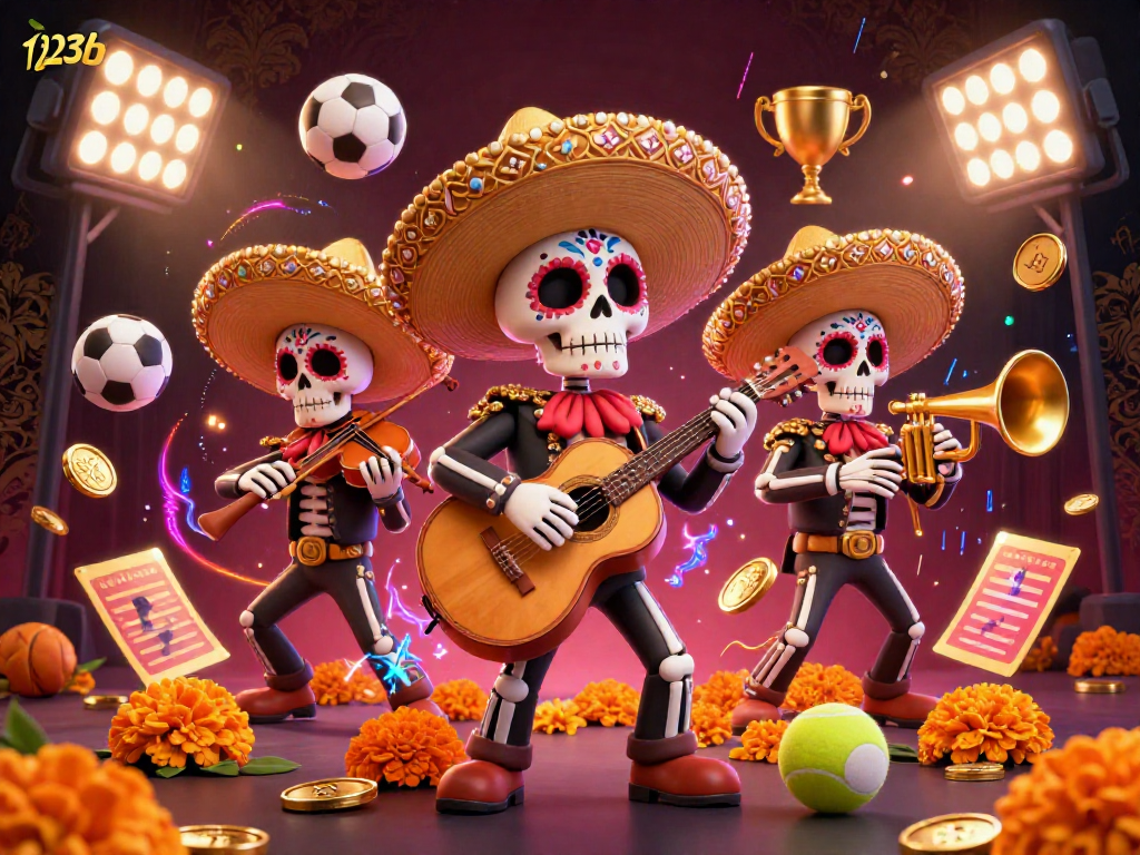 Engage with thrilling 123b gambling action featuring a vibrant skeleton mariachi band.
