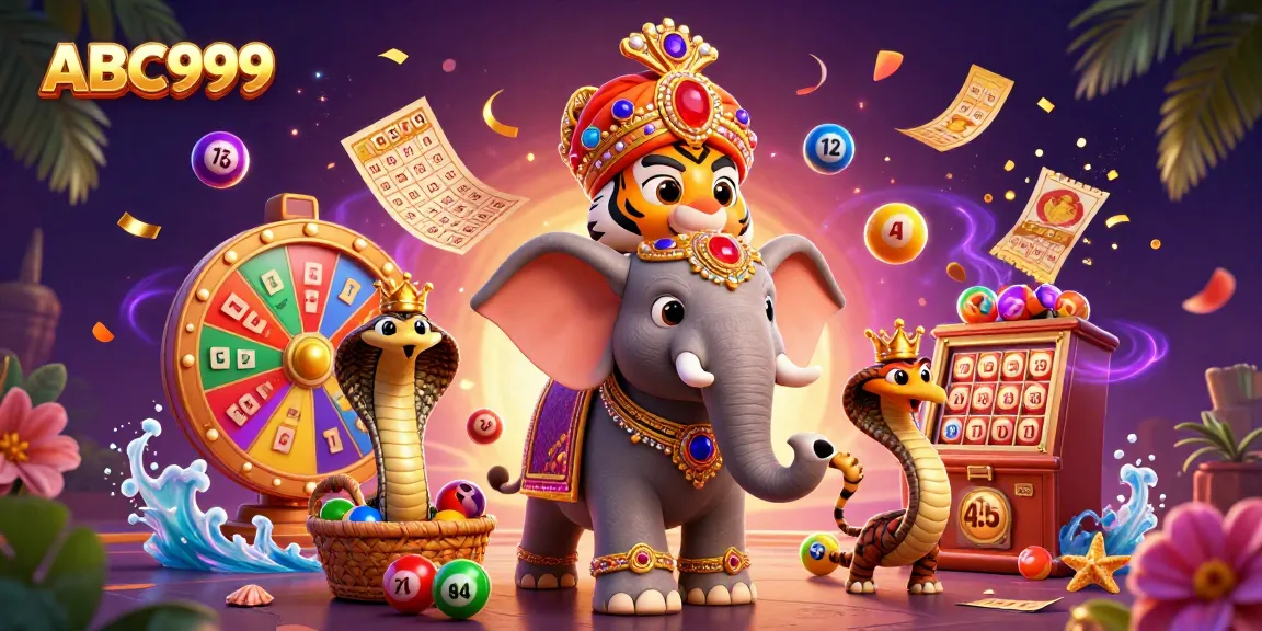 Experience thrilling moments at ABC999 with vibrant lottery balls, a rich 3D casino scene and exciting game elements.