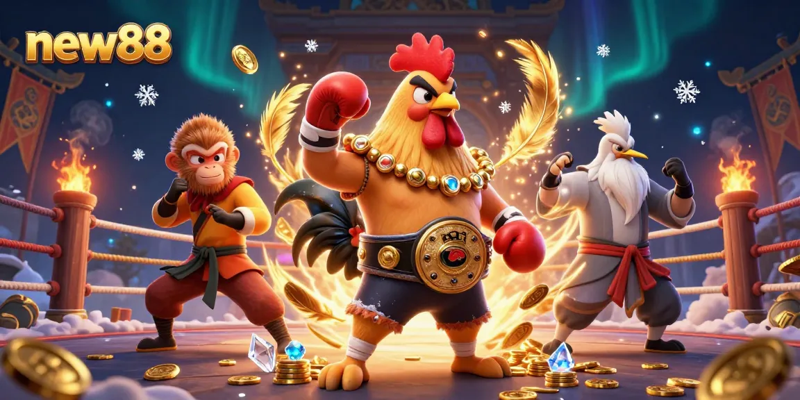 Experience thrilling gameplay with new88, featuring vibrant characters in an exciting casino scene.