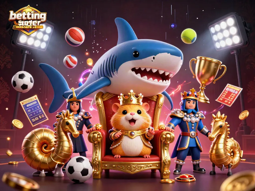 Engage in thrilling action with betting sider uden ROFUS, featuring a golden hamster king and dynamic sports elements.