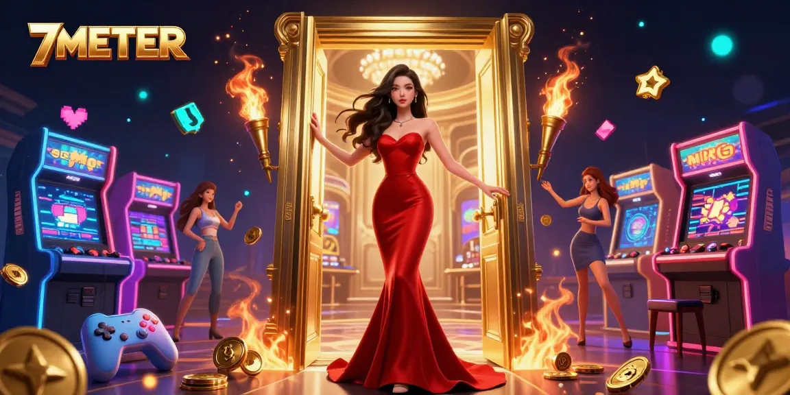 Engage in sports betting excitement with 7METER featuring a glamorous casino atmosphere.