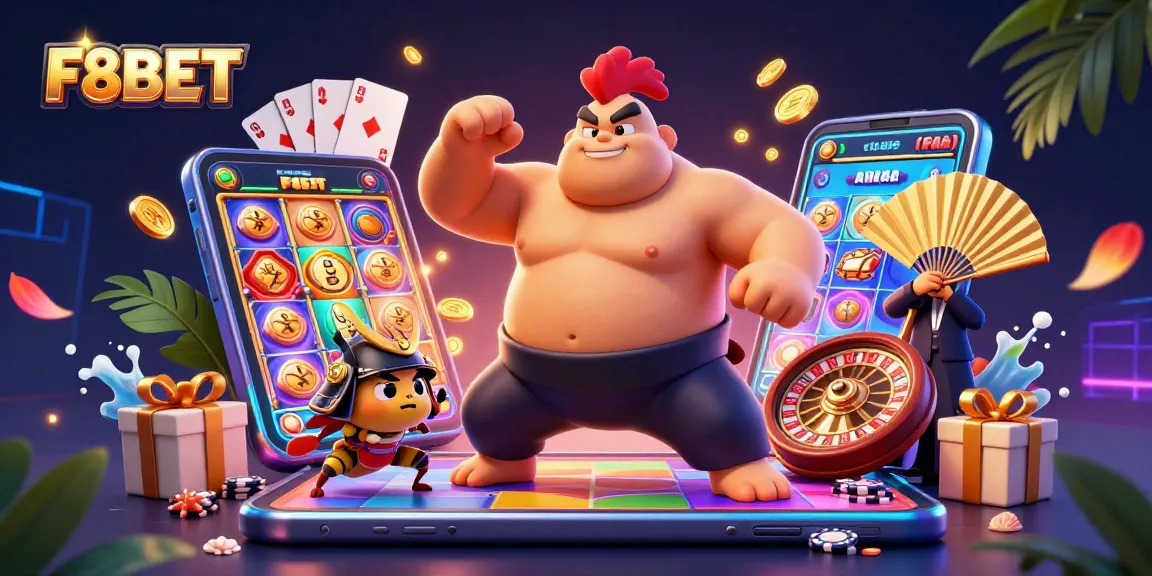Experience thrilling gaming at F8BET with dynamic characters and vibrant casino elements!