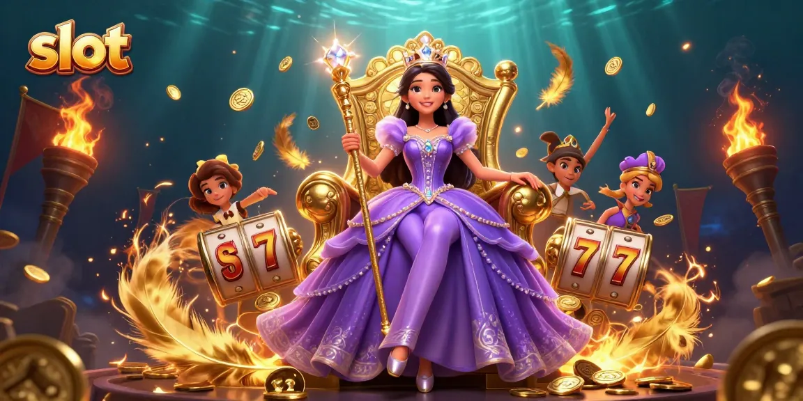 Spin the reels with excitement at our slot gaming scene featuring vibrant character and immersive elements.