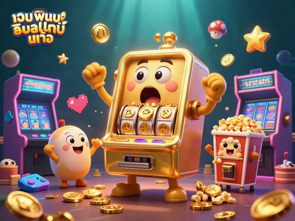 สล็อตแมชชีนทองคำกำลังชนะในเว็บพนันออนไลน์ แท้ ด้วยเหรียญทองลอยเต็มไปหมด