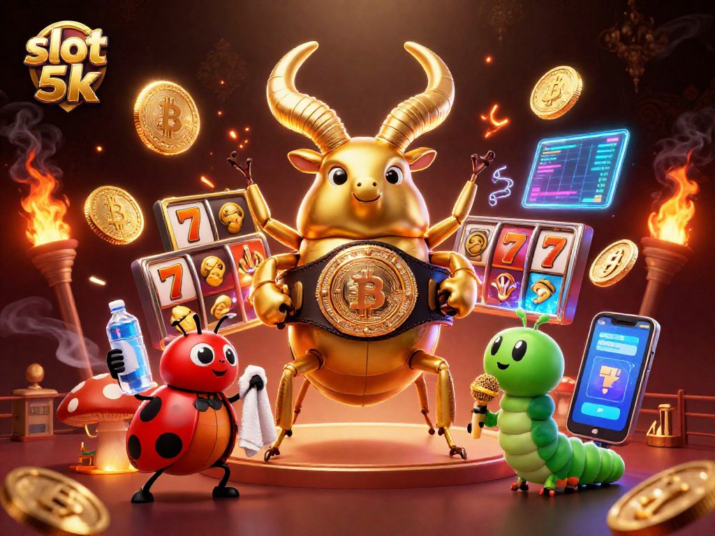 Engage with slot 5k strategies in a vibrant 3D scene illustrating unique gaming features.
