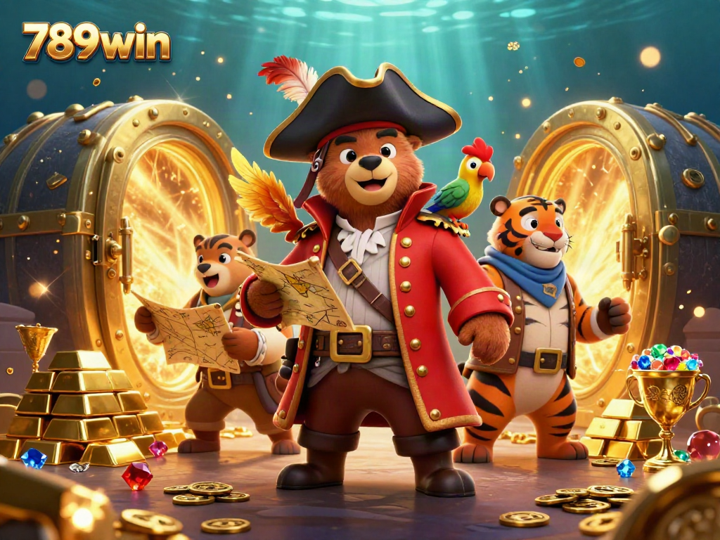 Spin the reels with 789win's irresistible treasure hunt featuring vibrant characters and gems.
