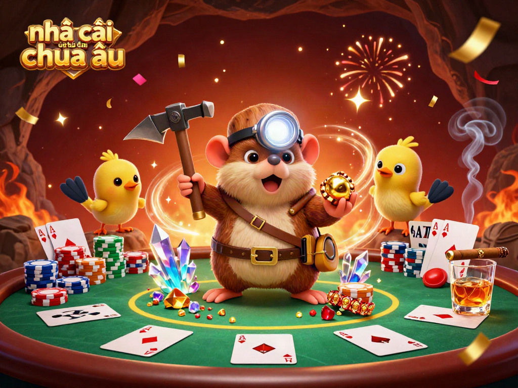 Khai thác vàng và đá quý với nhà cái uy tín đến từ châu âu, mô tả không khí sòng bạc sống động.