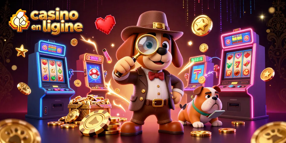 Jouez à des jeux dans un casino en ligne avec un thème de détective découvrant des trésors.