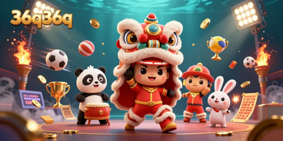 Experience the excitement of 36q36q with dynamic characters in an energetic casino scene.