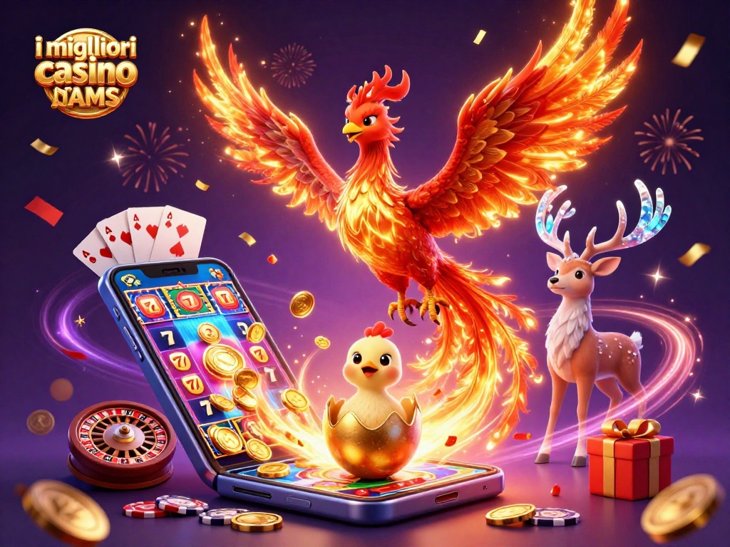 i migliori casino non AAMS: Scopri il fascino dei giochi con una scena vivace e dettagliata
