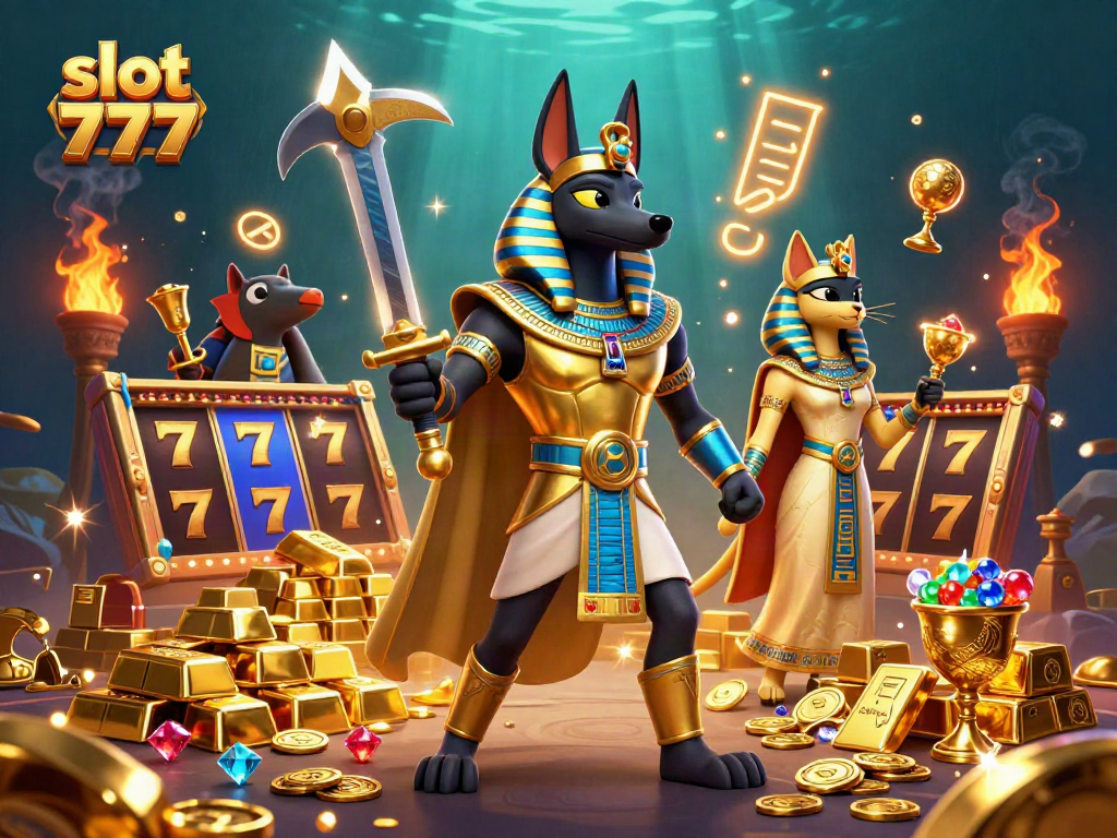 Spin and win with slot 777 as ancient gods celebrate jackpots and treasure!
