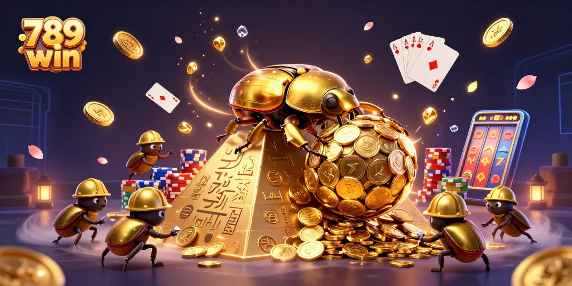 Experience thrilling wins at 789 win with vibrant golden coins, jackpot elements, and casino excitement.