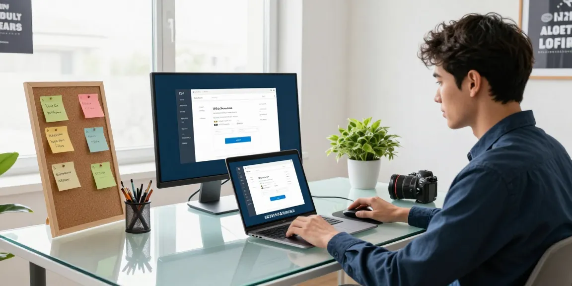 WPS Download interface on a modern laptop in a bright office environment.