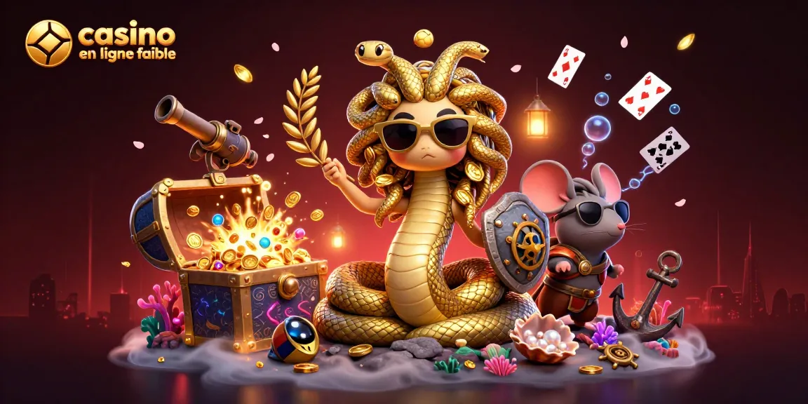 Plongez dans un univers de casino en ligne fiable, avec Medusa et un guerrier souris profitant de gains extraordinaires.