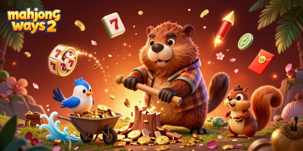 Experience mahjong ways 2 with vibrant 3D illustration of characters and gaming elements in action.