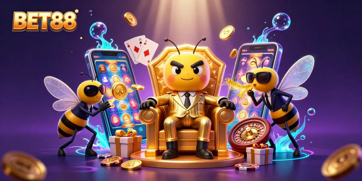 Experience the thrill of winning at BET88 while playing dynamic casino games with animated characters.