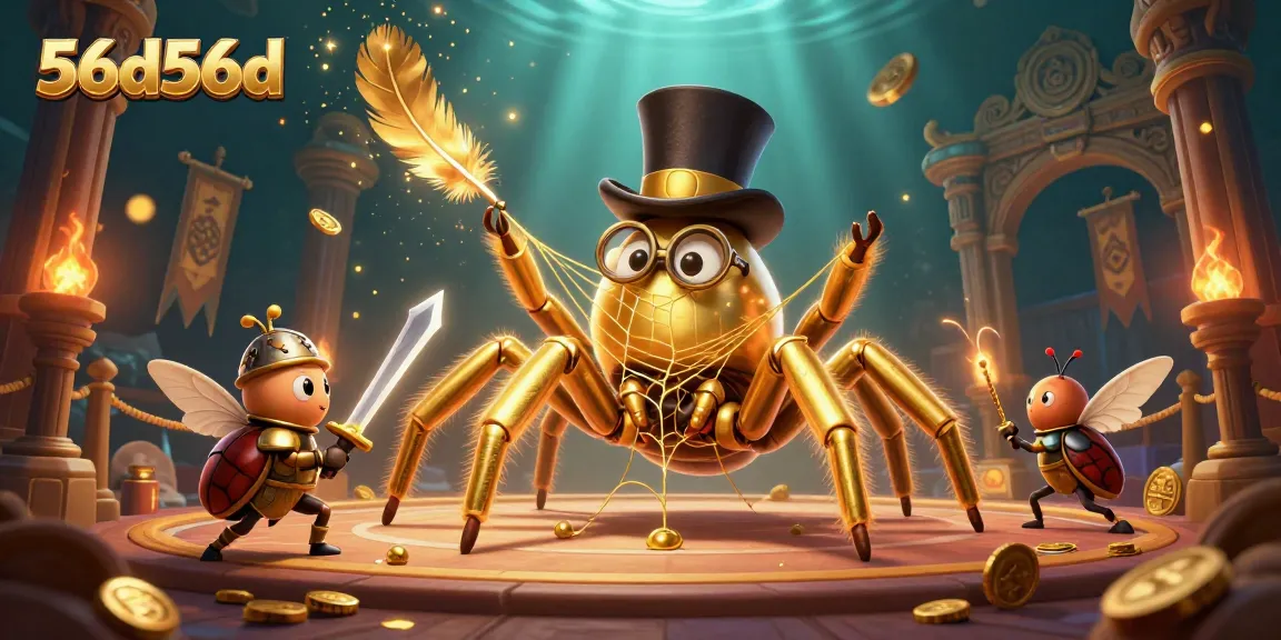 Fazendo apostas emocionantes na cassino 56d56d com uma aranha dourada e um cavaleiro besouro
