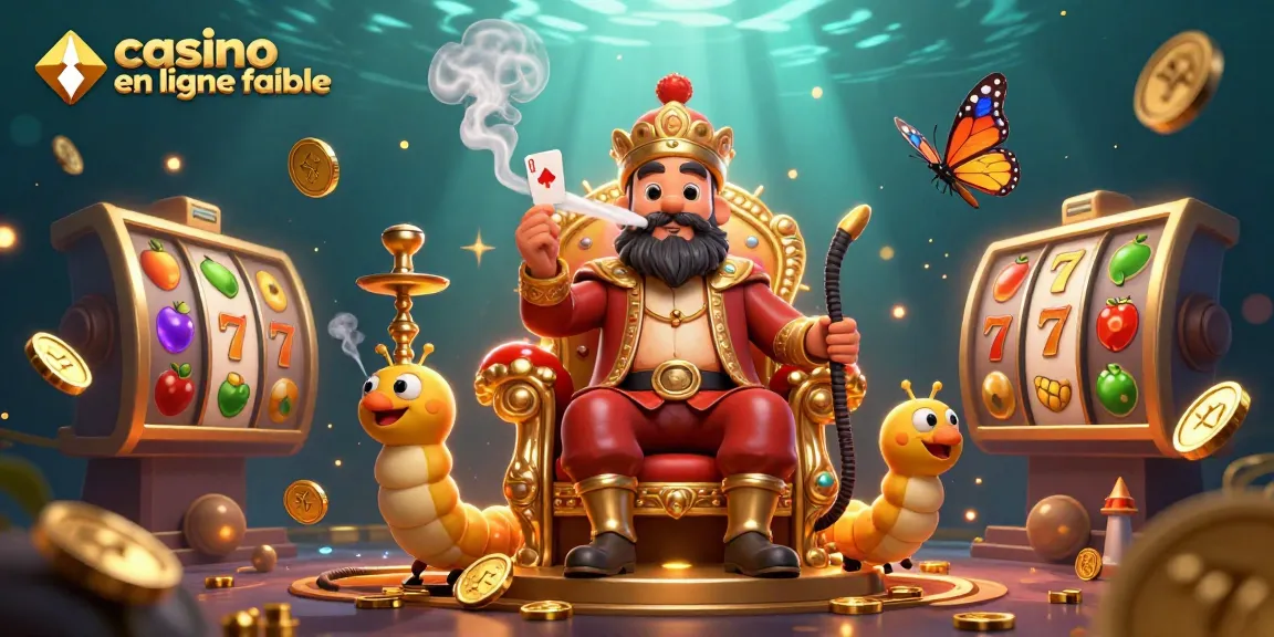 Jouez à des jeux de casino en ligne fiables avec notre illustration dynamique et pleine de couleurs.