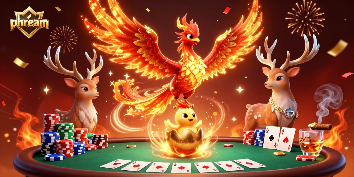 Experience thrilling gameplay with phdream in a vibrant casino scene, showcasing poker and a mystical atmosphere.