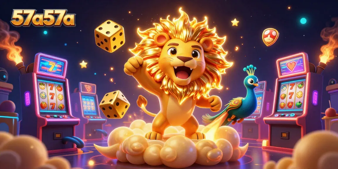 57a57a - jogue com as máquinas de slots em um cenário vibrante e dinâmico.