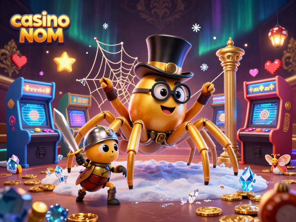 Scopri il divertimento nei casino non ADM con un ragno d'oro e un cavaliere coraggioso