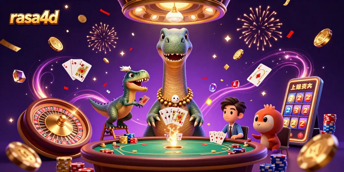 Rasa4d menghadirkan pengalaman menarik dengan dinosaur 3D dalam kasino slot yang spektakuler.