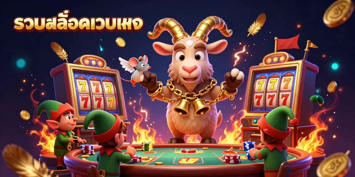 Engage with a festive casino experience featuring รวมสล็อตเว็บตรง, where mischievous elf gremlins steal poker chips under the watchful eye of a Krampus goat.