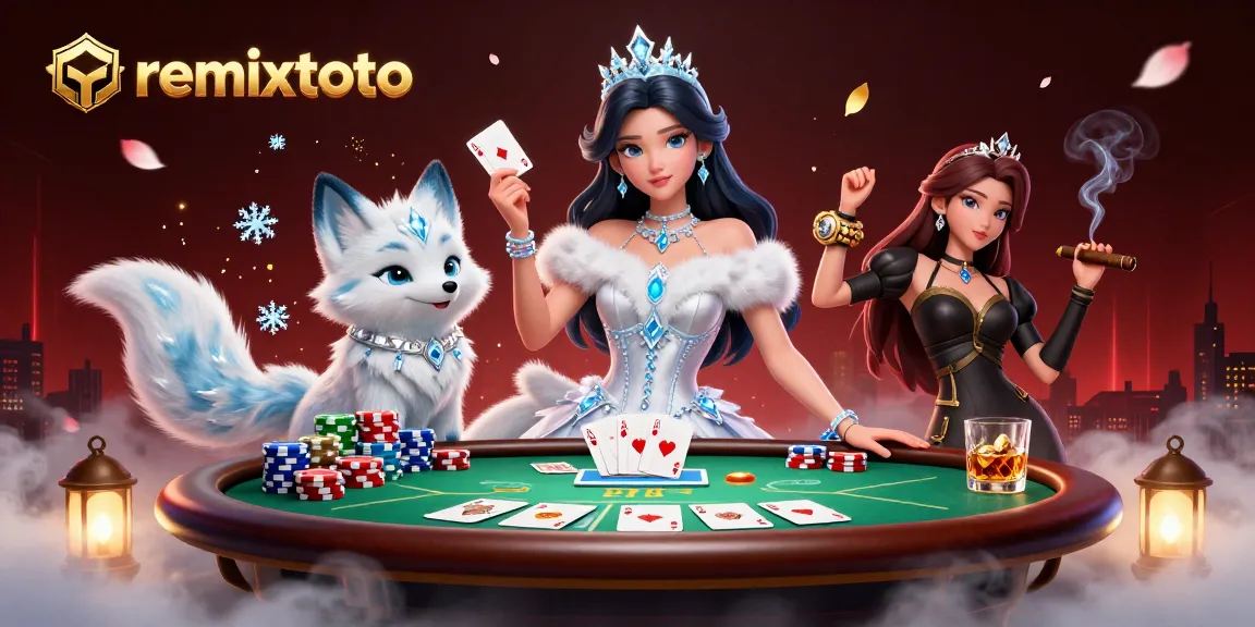 Engage with remixtoto's vibrant poker world featuring dynamic gameplay elements and rich visuals.