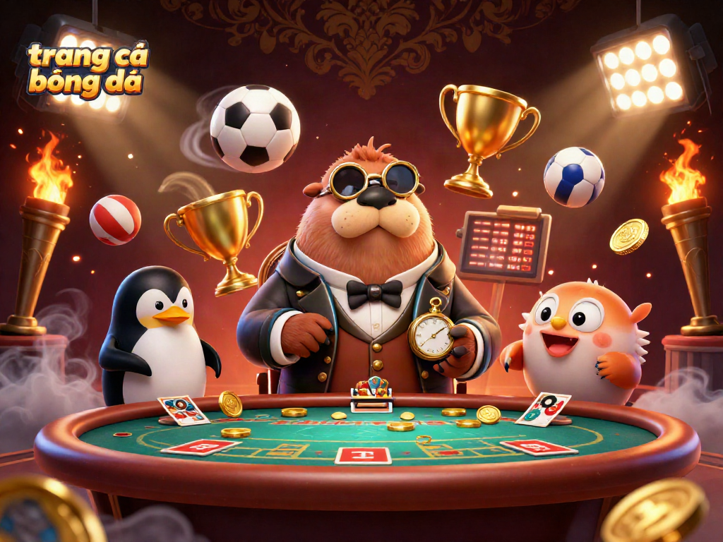 Trang cá cược bóng đá: Walrus, penguin dealer và pufferfish trong bầu không khí cá cược sôi động