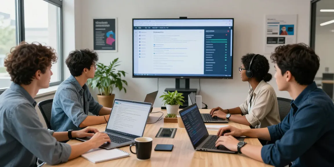 Team providing Telus-Technical-Support in a collaborative office setting