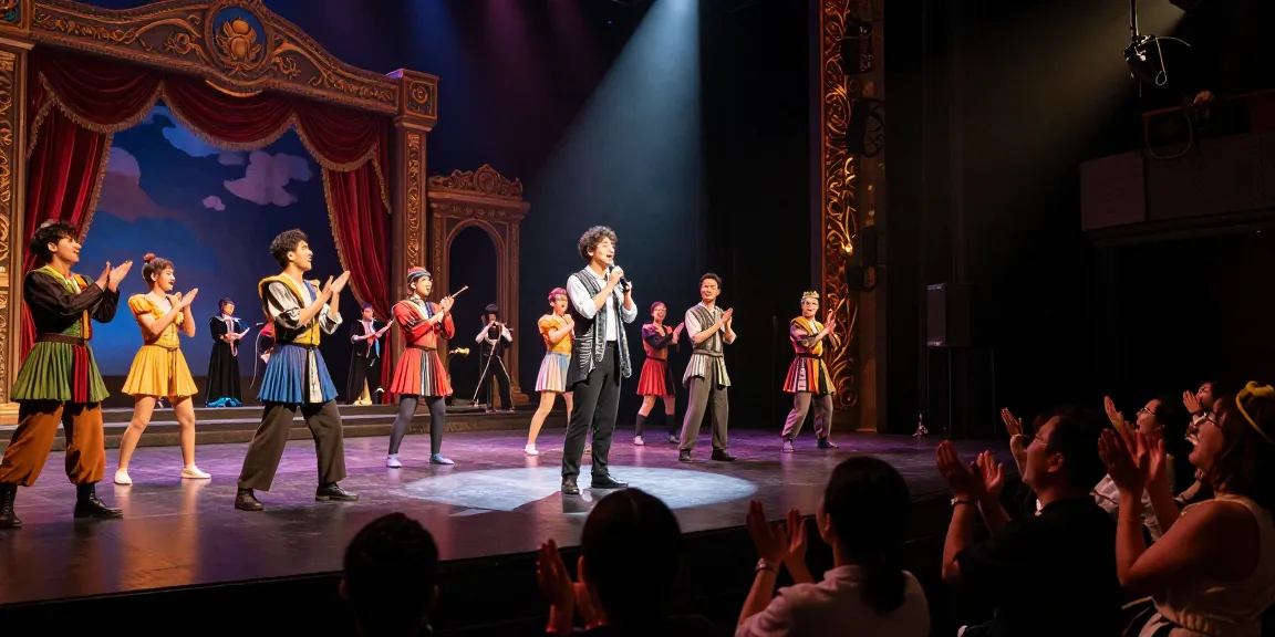 Explore the vibrant energy of a theatre performance with rokok88 login featured.