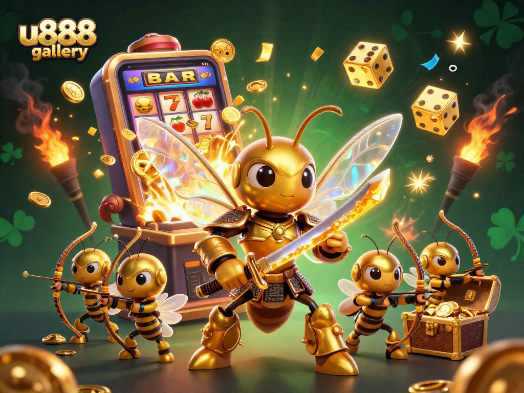 Experience the exciting world of u888 gallery with golden hornets, slot machines, and jackpot thrills.