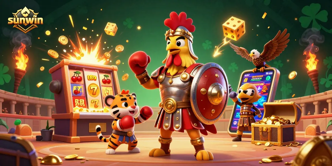 Engage with sunwin’s exciting casino environment featuring vibrant characters and thrilling game elements.