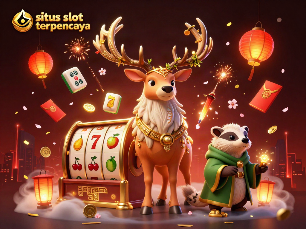Engage in dynamic gameplay with situs slot gacor terpercaya, featuring a vibrant 3D casino illustration.